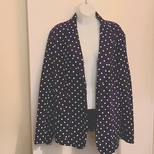 Talbots Navy/White Polka Dot Blazer